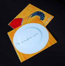 cartolina piatto e autore