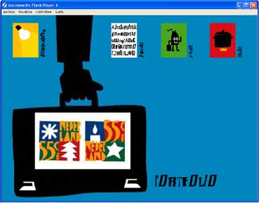 portfolio che viene mostrato nella valigetta..