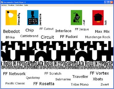 le fonts create dall'artista